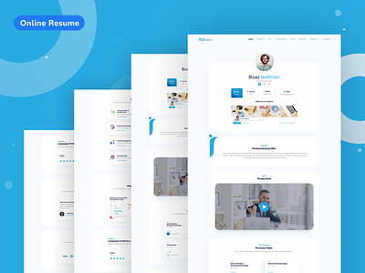 Online Resume Page Design