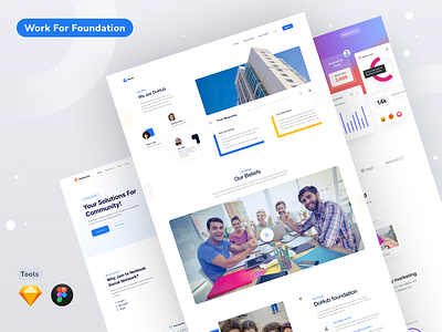 DoHub Foundation Landing Page Design