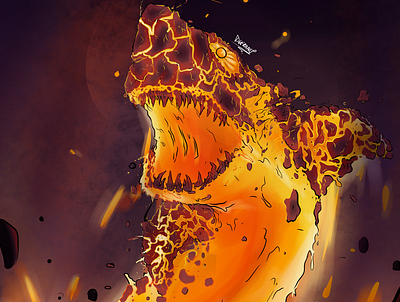 Lava Shark design graphic design illustration