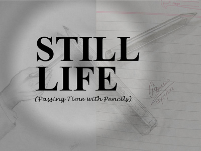 Still Life (Passing time with pencils) adobe photoshop cover drawing gradient graphic design illustration lindsay marsh still life thumbnail
