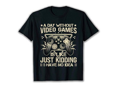 Video Games T-Shirt Design facebook gaming t shirt