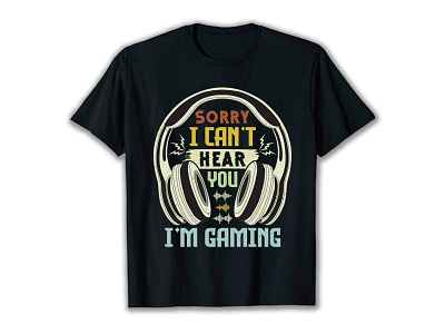 Gaming T-Shirt Design gaming t shirt design online illustration tshirtsdesign video games video games tshirt design