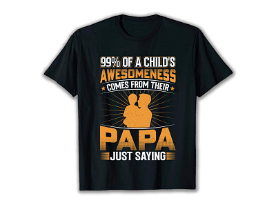 Papa T-Shirt Desing father t shirt