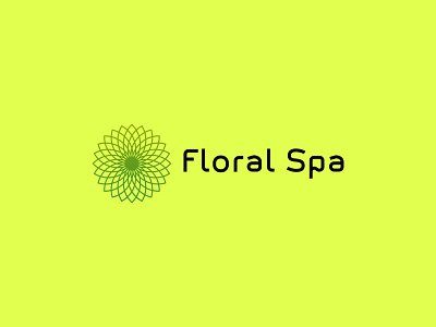 Floral Spa Logo custom logo design flat logo graphic design logo logo design logomark minimalist logo modern logo symbolic logo