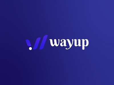 Wayup Logo branding custom logo design flat logo graphic design logo logo design minimalist logo modern logo