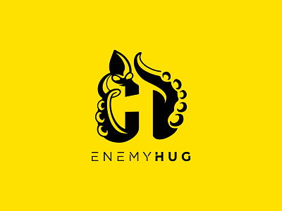 Enemy Hug app brand branding business clean design flat graphic design icon initial isolated lettermark logo media minimal modern pictorialmark vector visual web