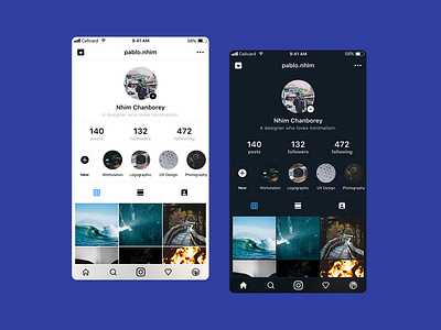Instagram Redesign app ui branding cambodia design mobile app design redesign ui ux