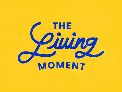 The Living Moment Wordmark art branding cambodia design illustration logo typography vector