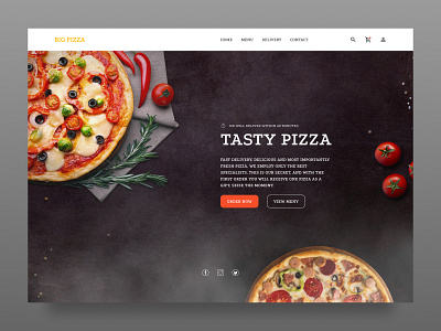 BigPizza Food Delivery Landing Page