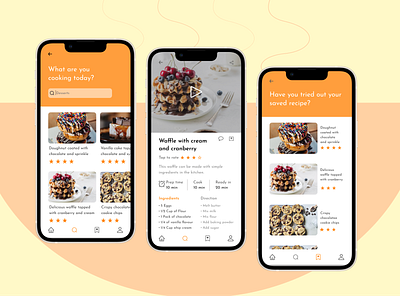 Food Recipe App app design ui ux