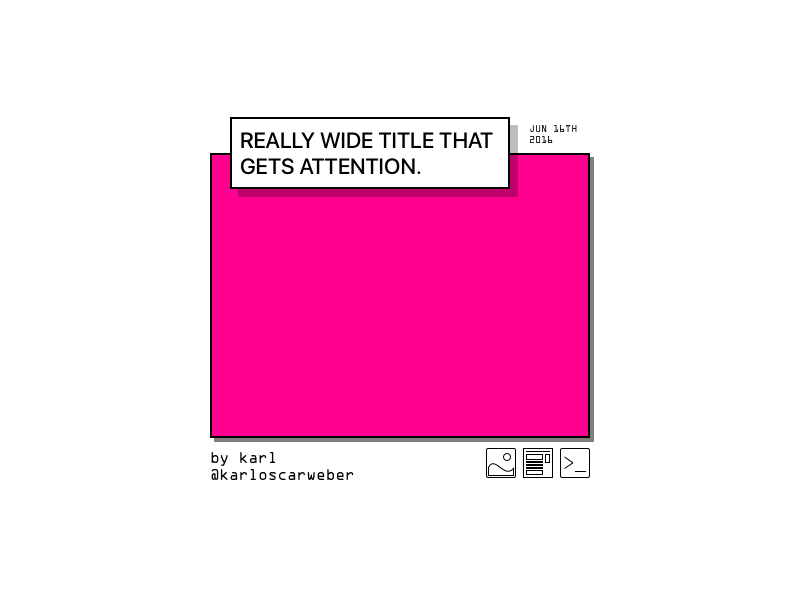 Article Boxes blog layouts podcasting code design art