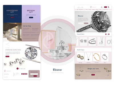 Eleonor accessories b bracelets branding case study design earrings fashion jewelry necklaces rings style ui ux web website