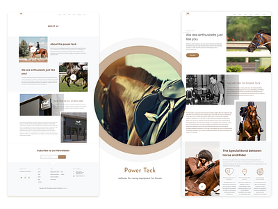 Power Teck branding design equipment graphic design horse horses i racing ui user ux website