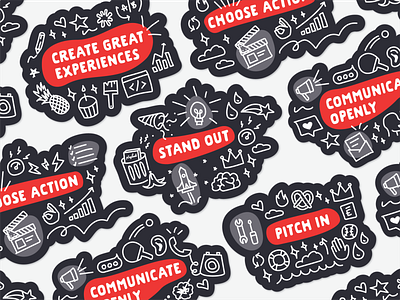 Core Values Stickers