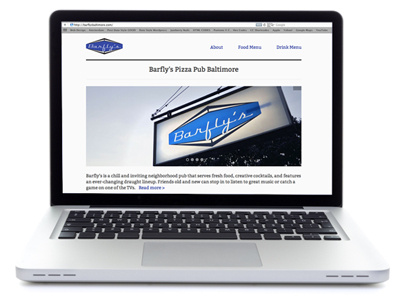 Barflys Website bar