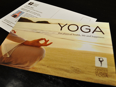 Center of Now Yoga Printed Postcard postcard yoga