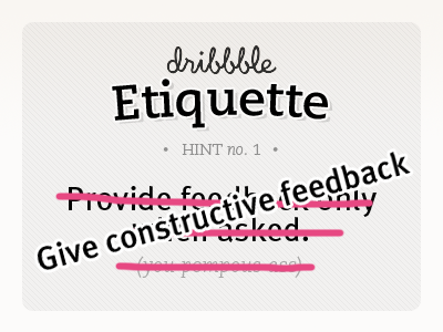 Etiquette the real hint no. 1