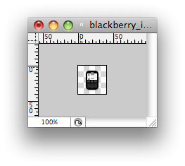 Making little icons blackberry icon