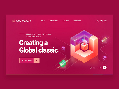 Golden Dot Award Landing Page