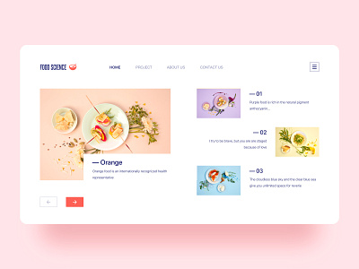 Food Science web branding green logo ui web design 设计