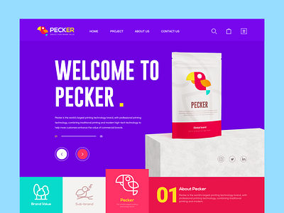 Pecker website design