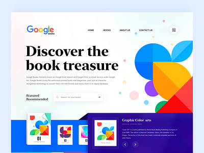 Google books online e-reading official website design books bookstore branding google books reading ui uiux ux web design 应用界面设计