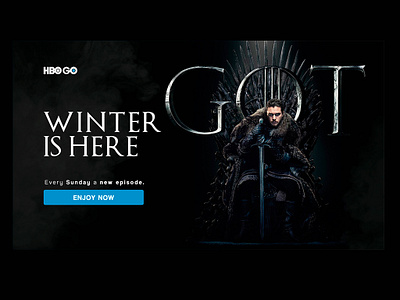 Landing Page daily challange daily ui 003 desing game of thrones landing page ui ui ux