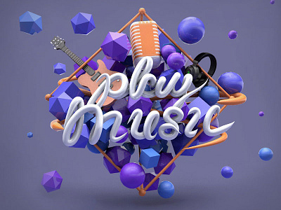 play music c4d ps