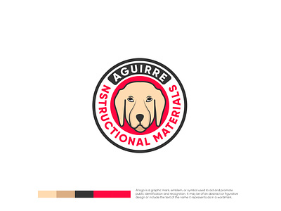 Dog Circle Logo Concept Design