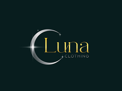 Luna or moon luxury logo