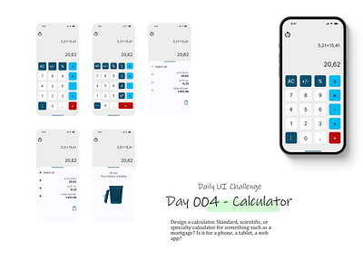 Day 004 - Calculator app calculator dailyui day 004 figma screens ui user interface