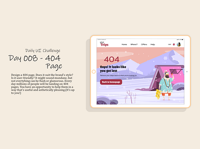 Day 008 - 404 page 404 page app dailyui day 008 figma screens ui user interface