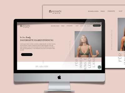 Beauty Studio Website webdesign