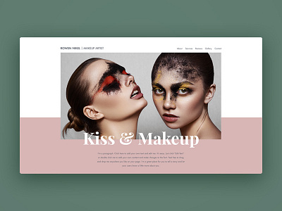 Makeup artist - Wix template design makeup template web wix