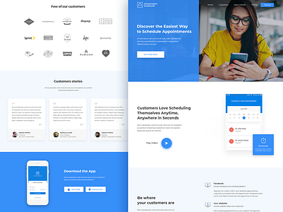 Appointment app landing page