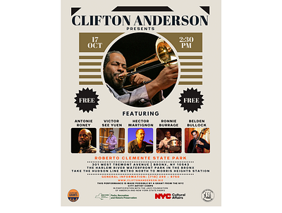 Clifton Anderson Poster music
