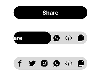 Social Share dailyui design typography ui ux