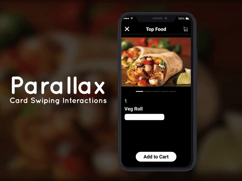 Parallax Card Swiping Interactions after effects interaction animation invision invision studio parallax parallax scrolling ui.