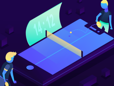 Ping Pong Game by Maxim Popov on Dribbble