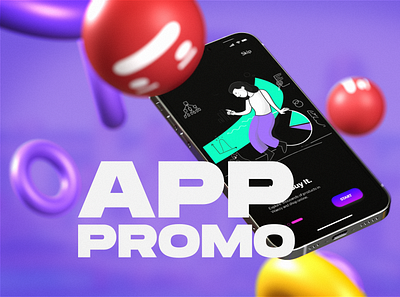 Mobile App Promo Video 3d animation branding graphic design motion graphics ui