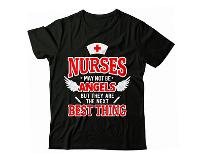 Nurse T-shirt design branding design graphic graphic design illustration logo nurse t shirt typography vector