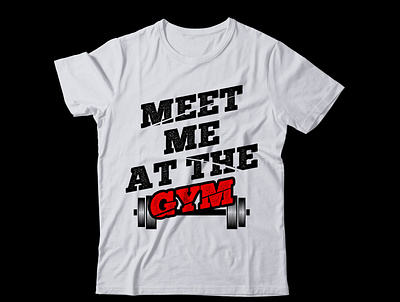 GYM T-Shirt Design apparel clothing design graphic graphic design illustration typography vector