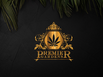 MODERN ROYAL LOGO FOR PREMIER GARDENS branding design graphic design logo vector