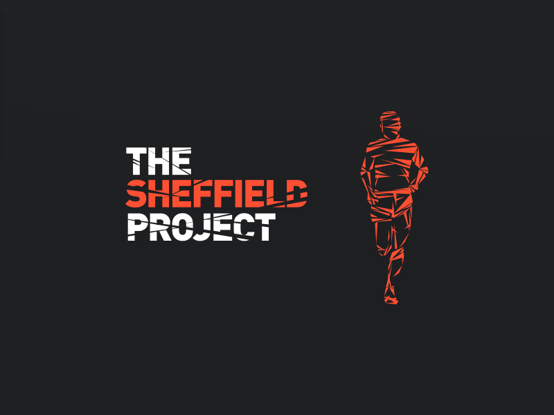 The Sheffield Project Branding running club smash cracked sheffield sport running identity orange logomark branding logo design logo