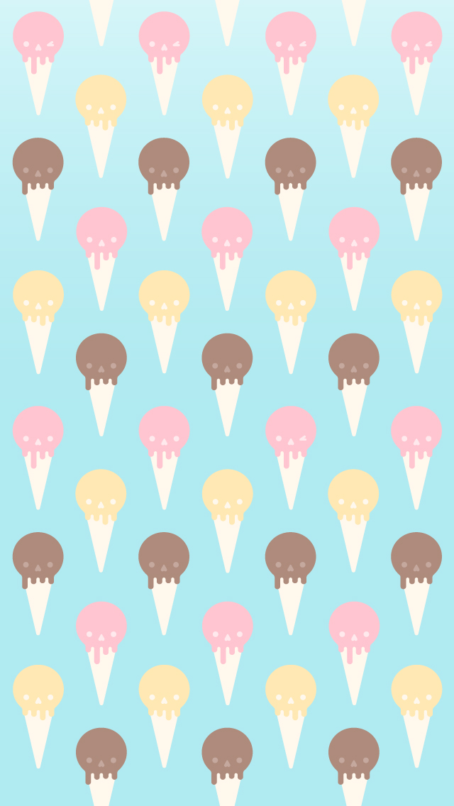 winking skull ice cream cone summer happy jif by Jackie Saik on Dribbble