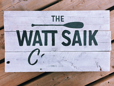 The Watt Saik Cottage Sign