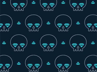 Diamonds & Skulls pattern skulls thuglyfe wallpaper