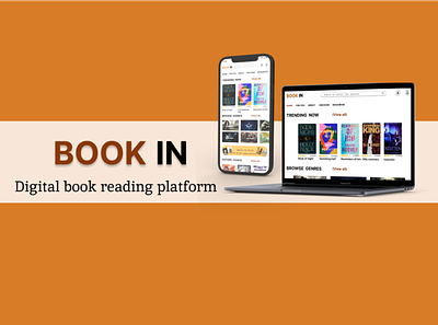 Digital Book Reading Website book library design ui web
