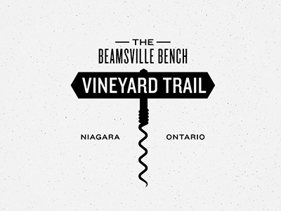 Beamsville Bench Vineyard Trail Logo branding canada logo wine