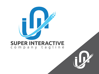 Super Interactive (Technology) Logo Design design graphic design illustration logo symbol logo techlogo technologylogo
